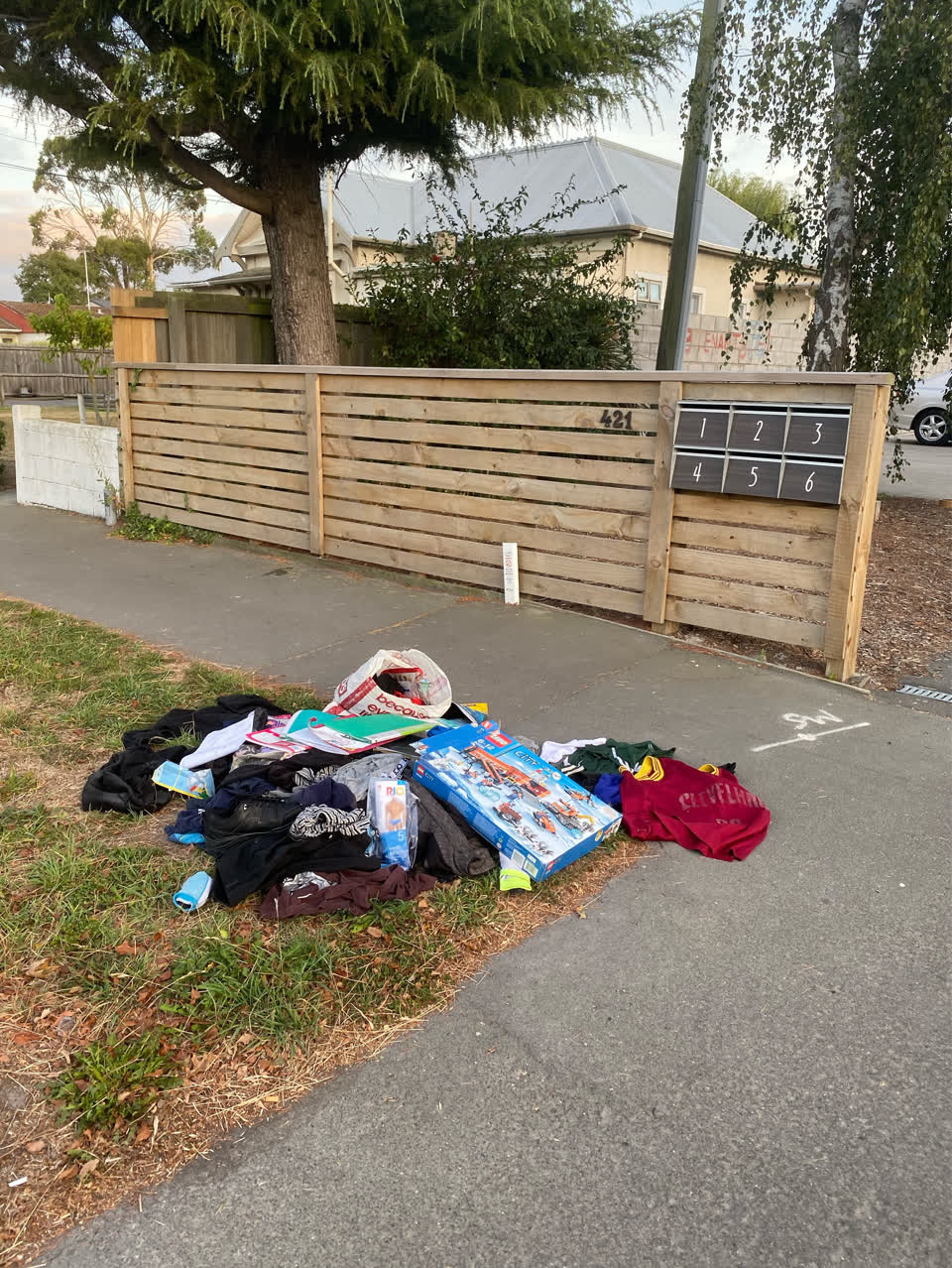 The photograph attached to this rubbish/recycling report