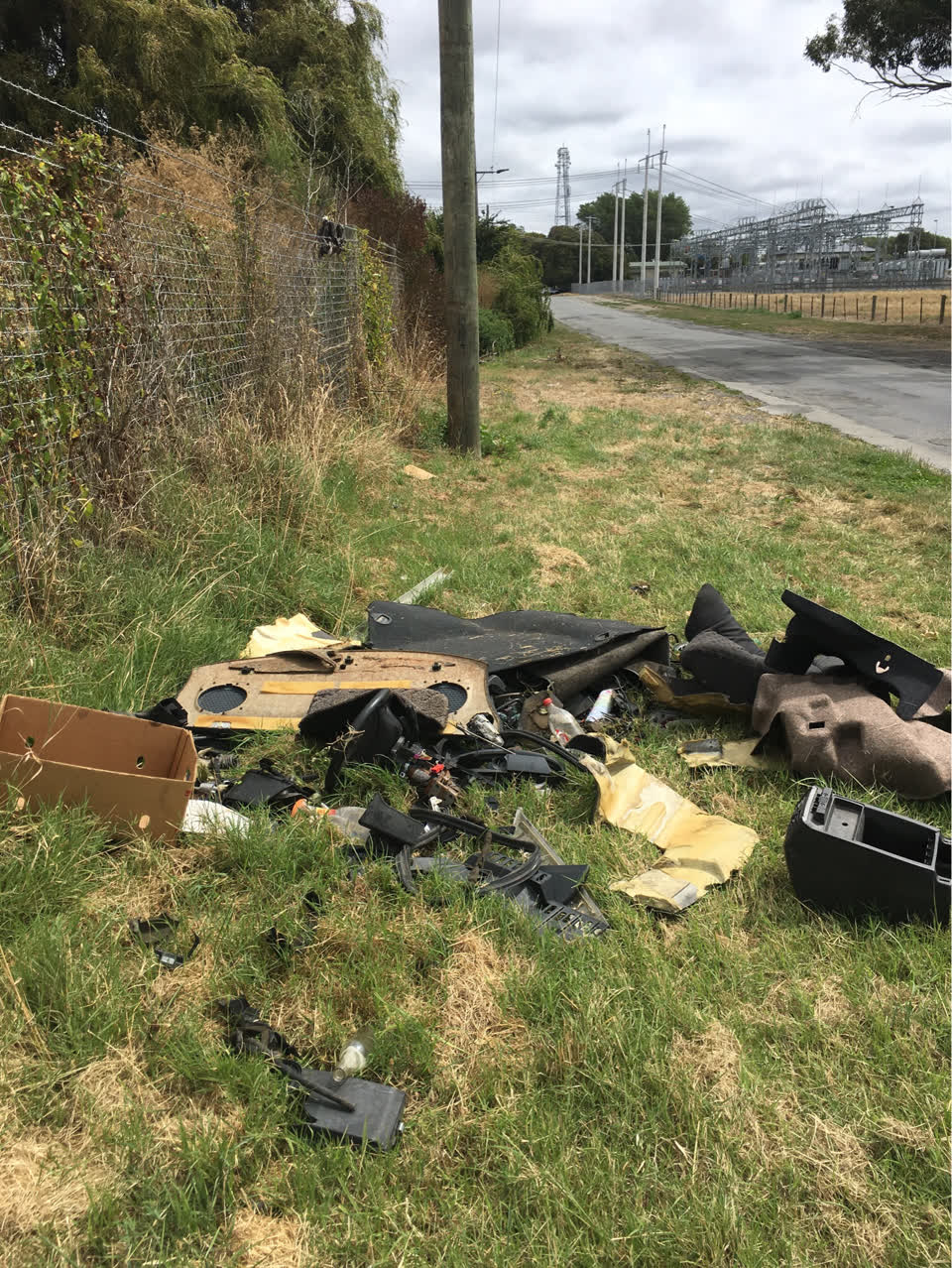 The photograph attached to this roading/streets report