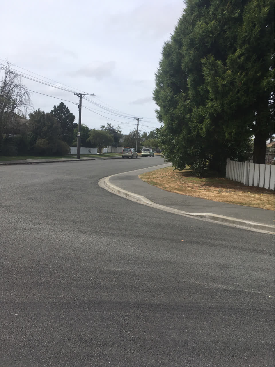The photograph attached to this roading/streets report