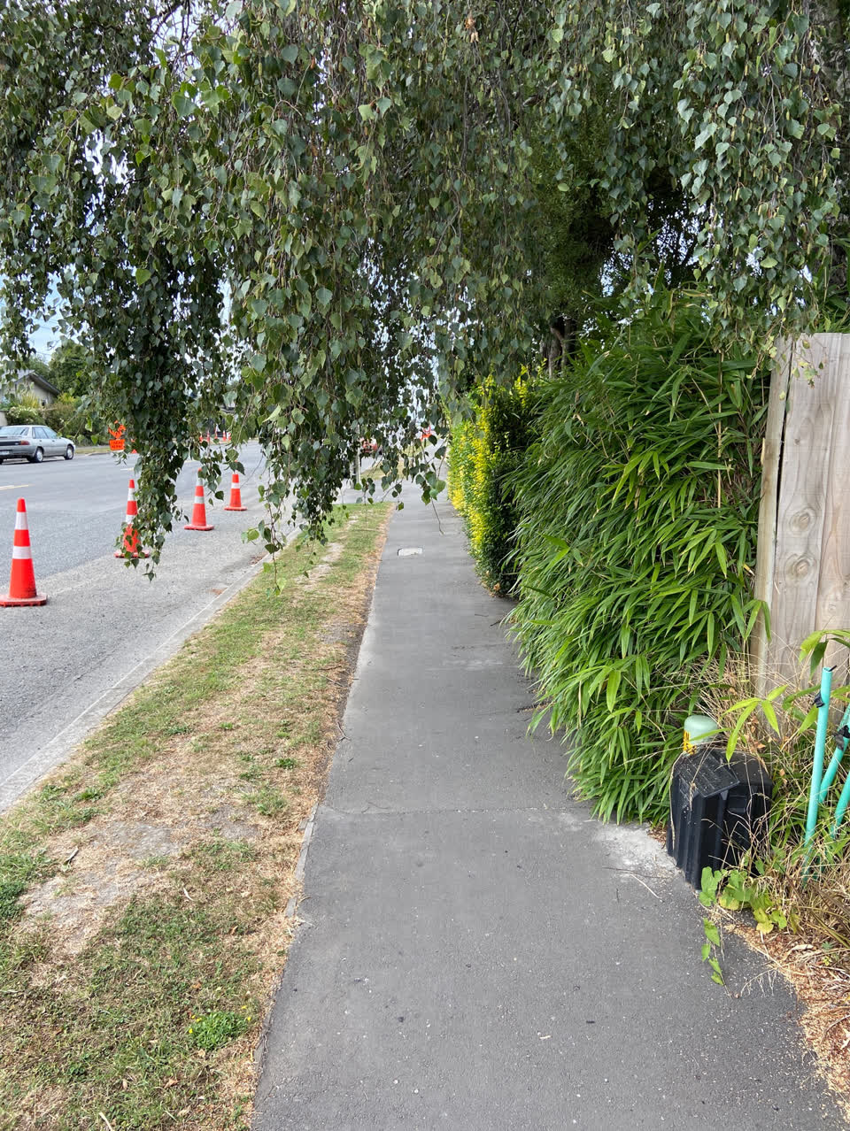The photograph attached to this roading/streets report