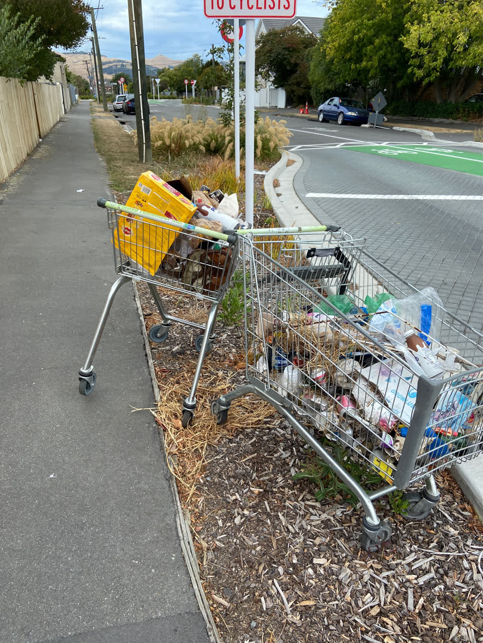 The photograph attached to this rubbish/recycling report