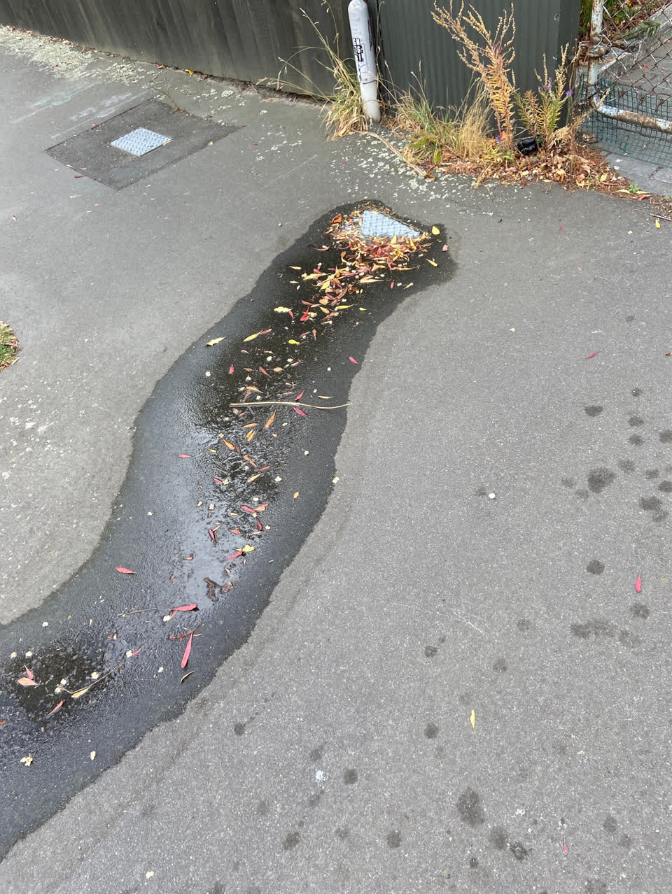 The photograph attached to this roading/streets report