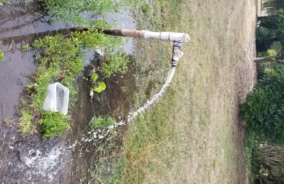 The photograph attached to this water supply report