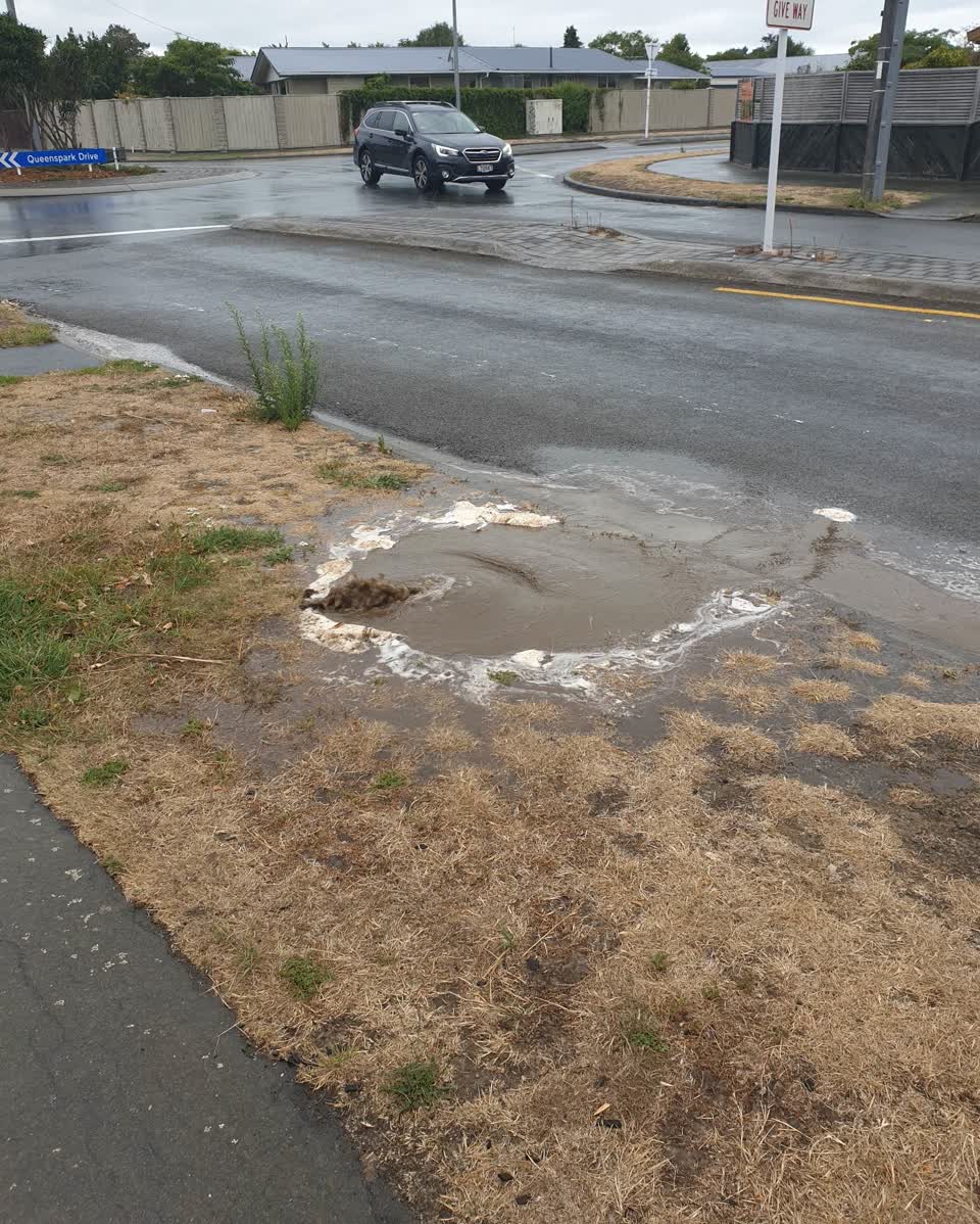 The photograph attached to this wastewater/stormwater report