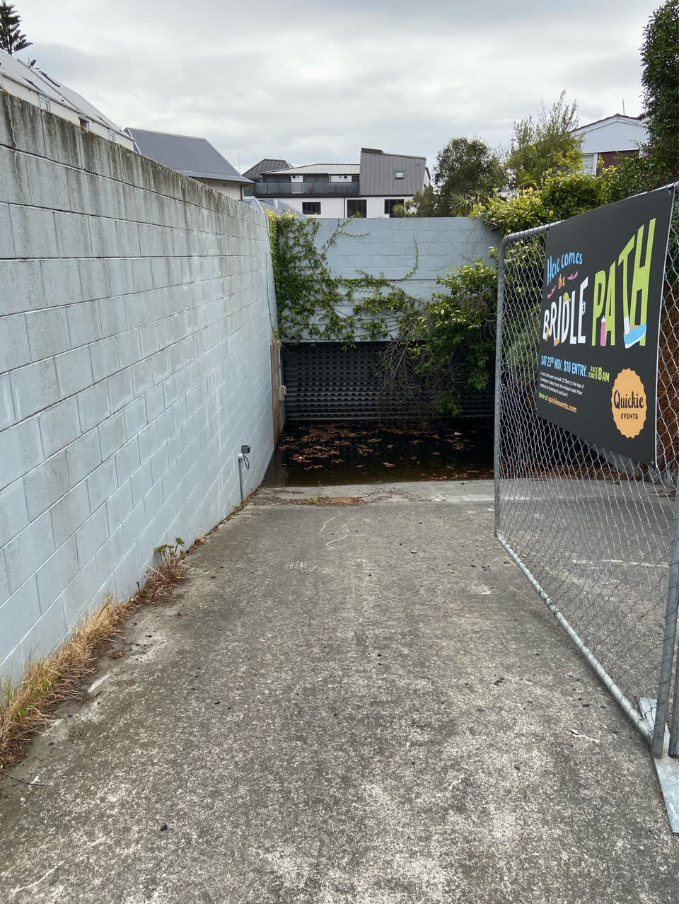 The photograph attached to this flooding report