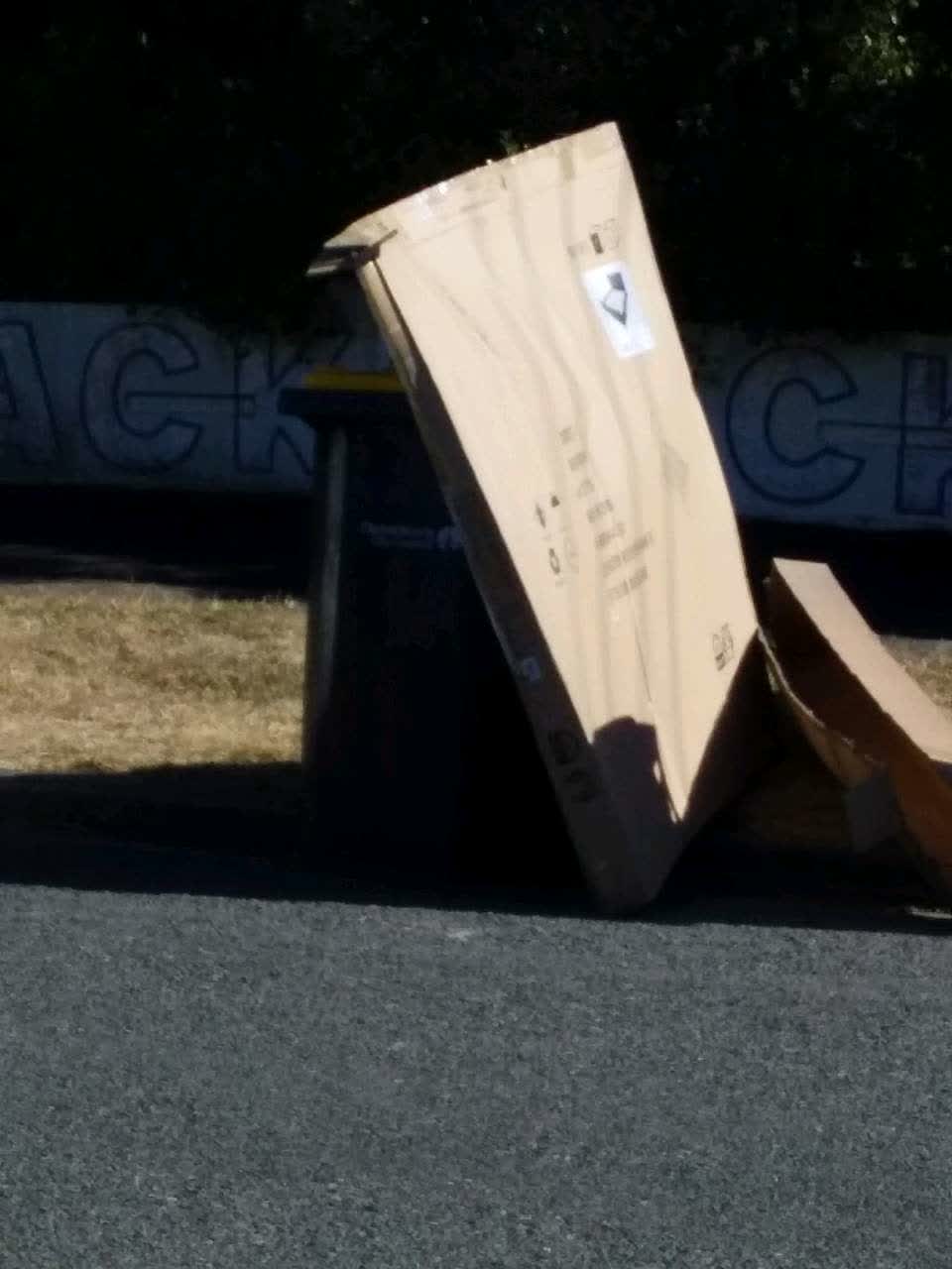 The photograph attached to this rubbish/recycling report