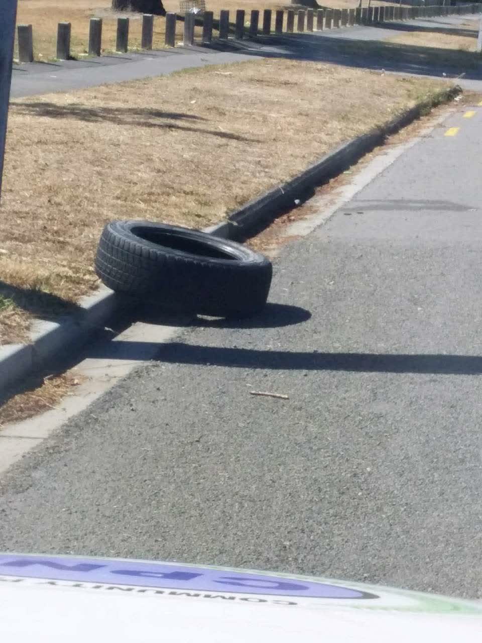 The photograph attached to this rubbish/recycling report
