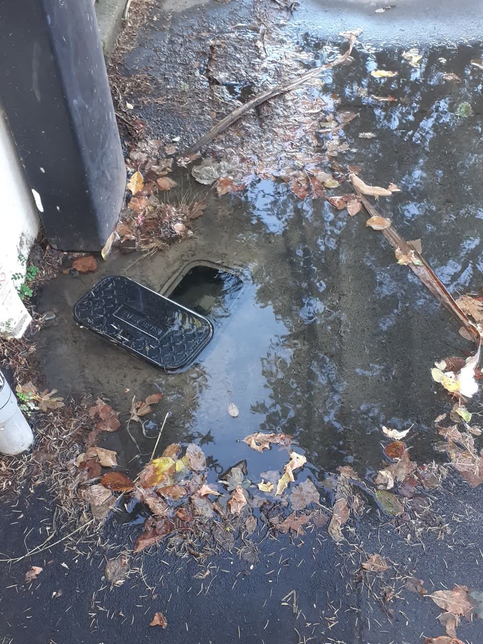 The photograph attached to this flooding report