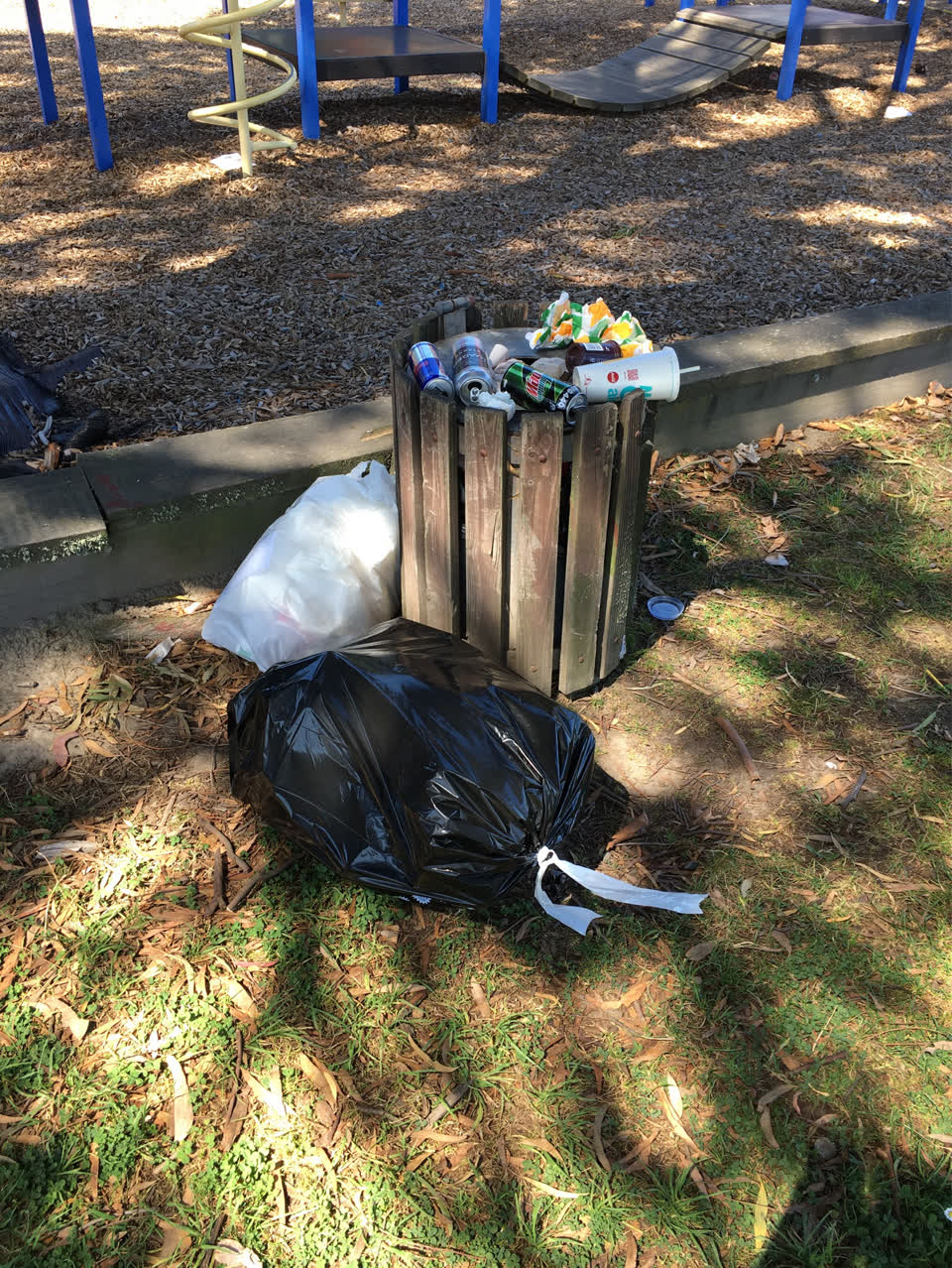 The photograph attached to this rubbish/recycling report