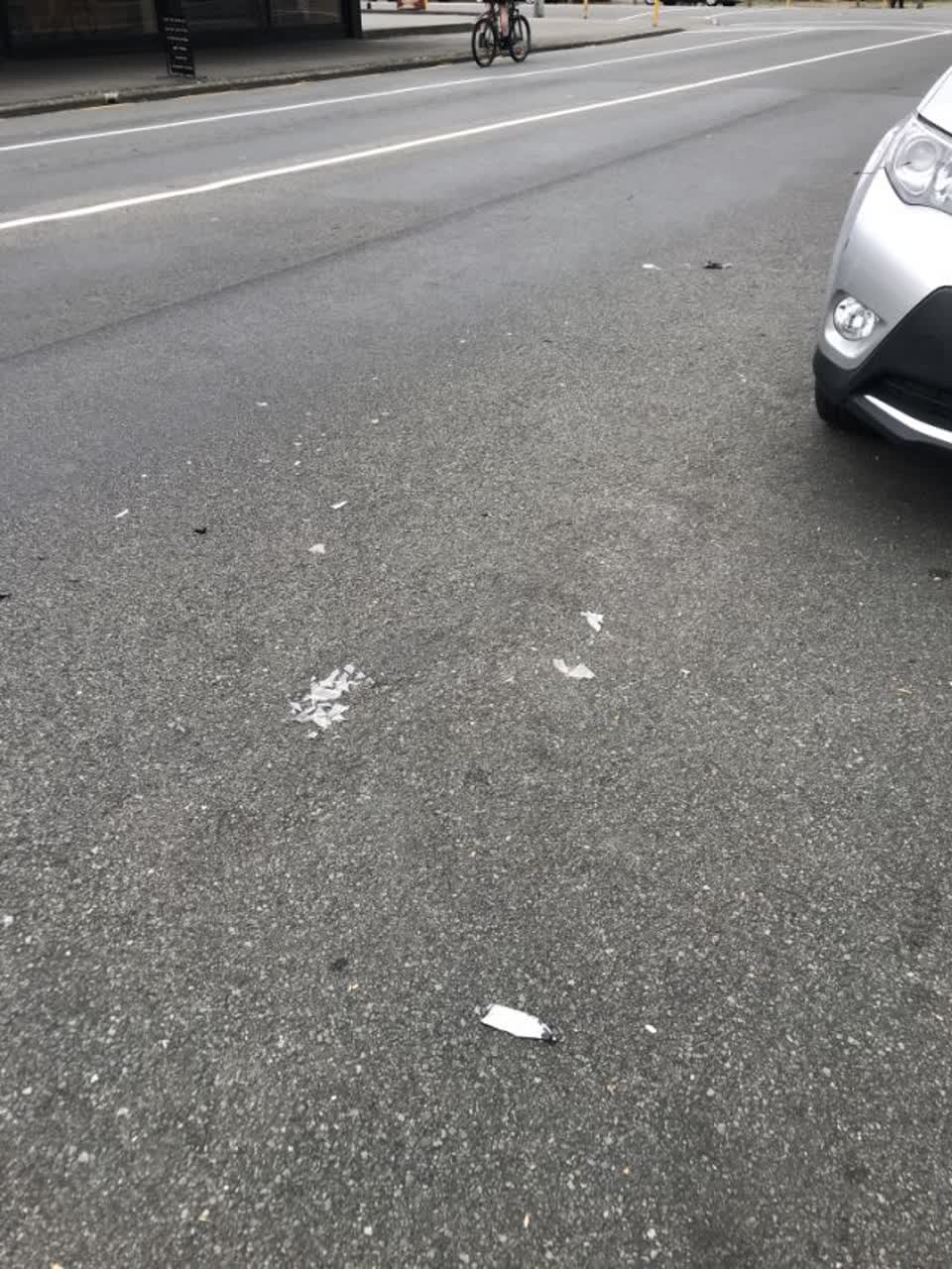 The photograph attached to this roading/streets report