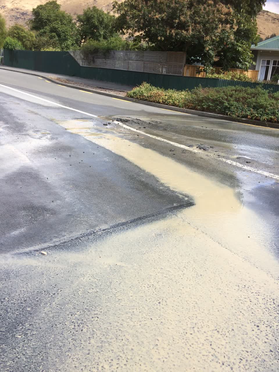 The photograph attached to this roading/streets report