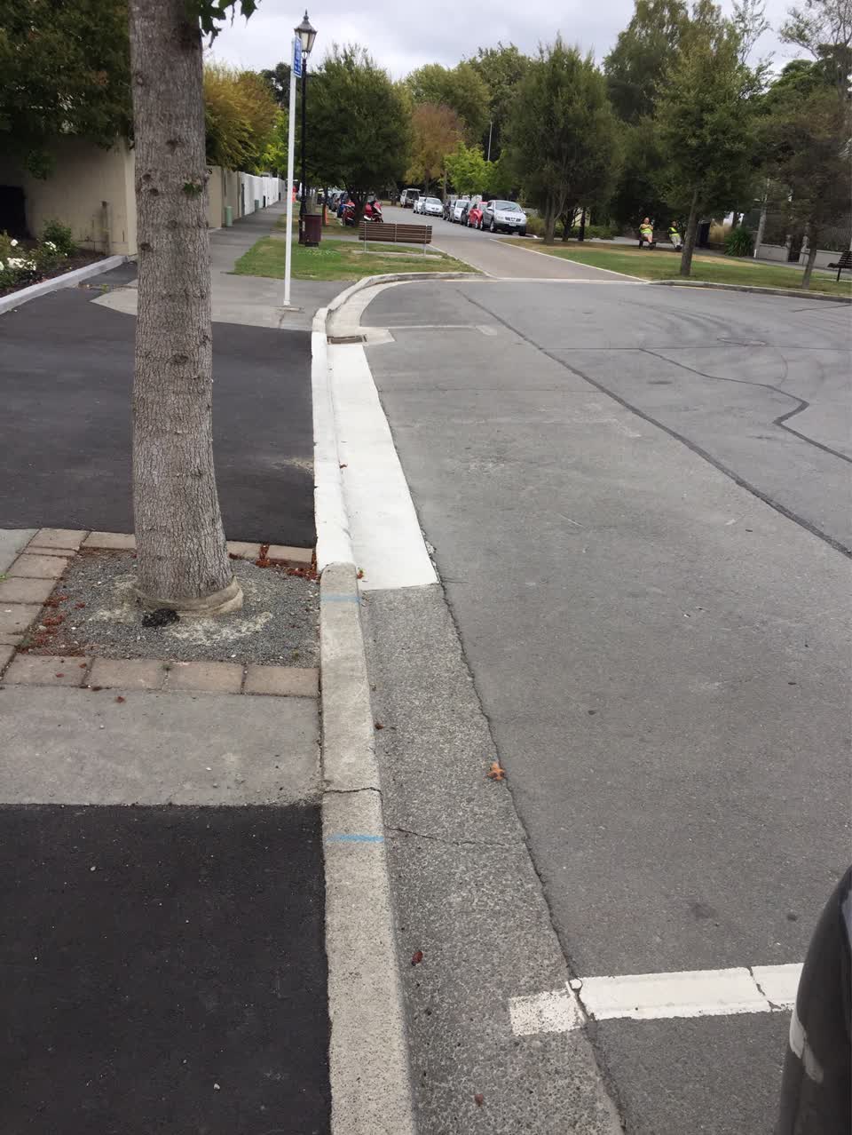The photograph attached to this roading/streets report