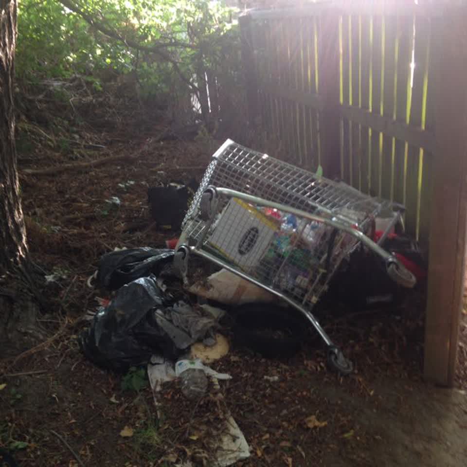 The photograph attached to this rubbish/recycling report