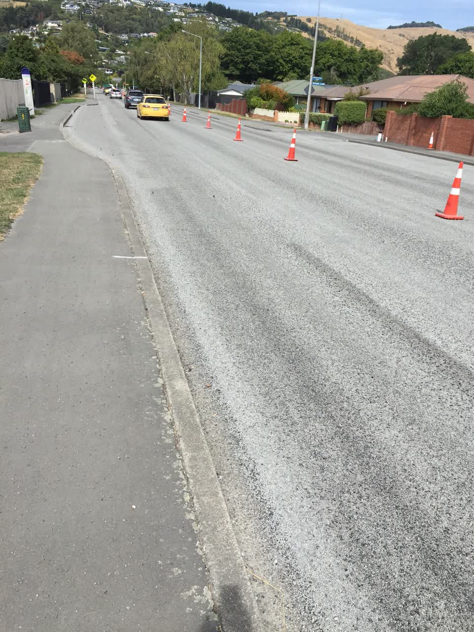 The photograph attached to this roading/streets report