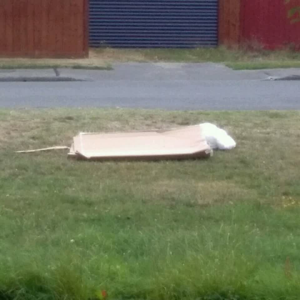 The photograph attached to this rubbish/recycling report