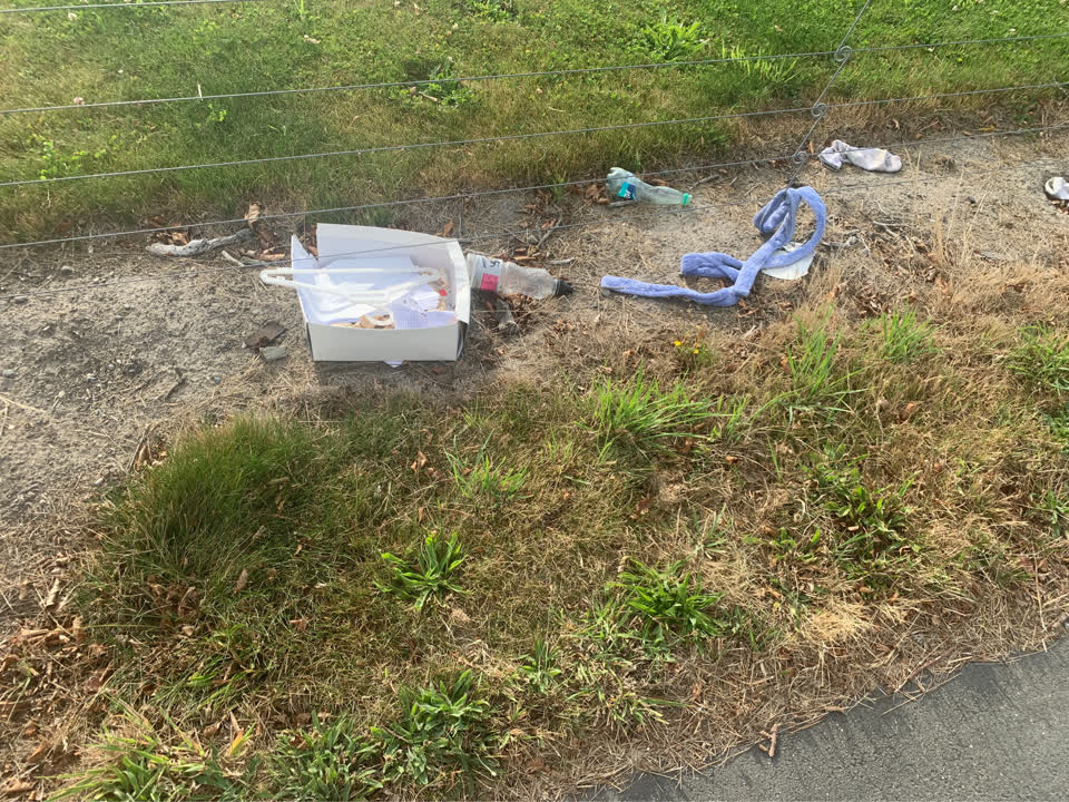 The photograph attached to this rubbish/recycling report