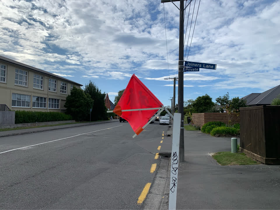 The photograph attached to this roading/streets report