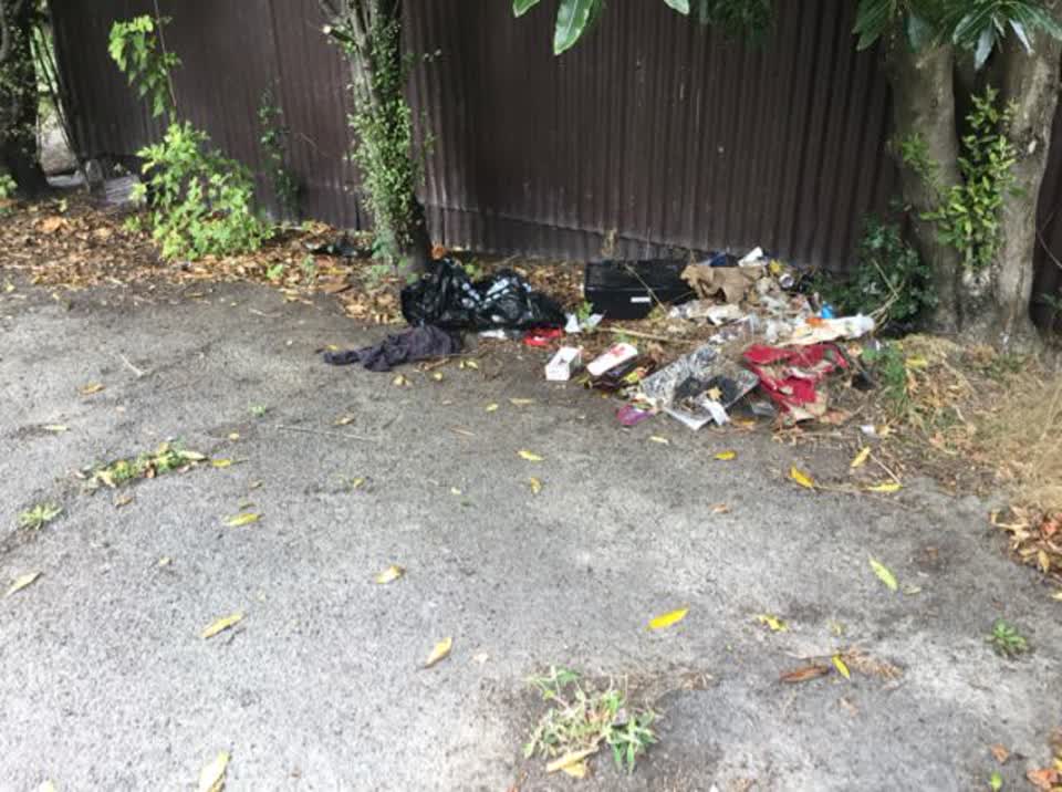 The photograph attached to this rubbish/recycling report