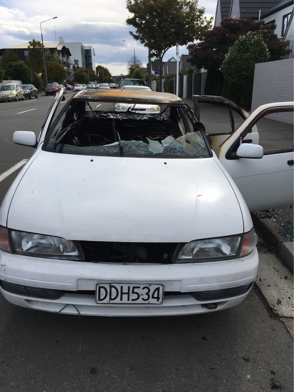 The photograph attached to this roading/streets report