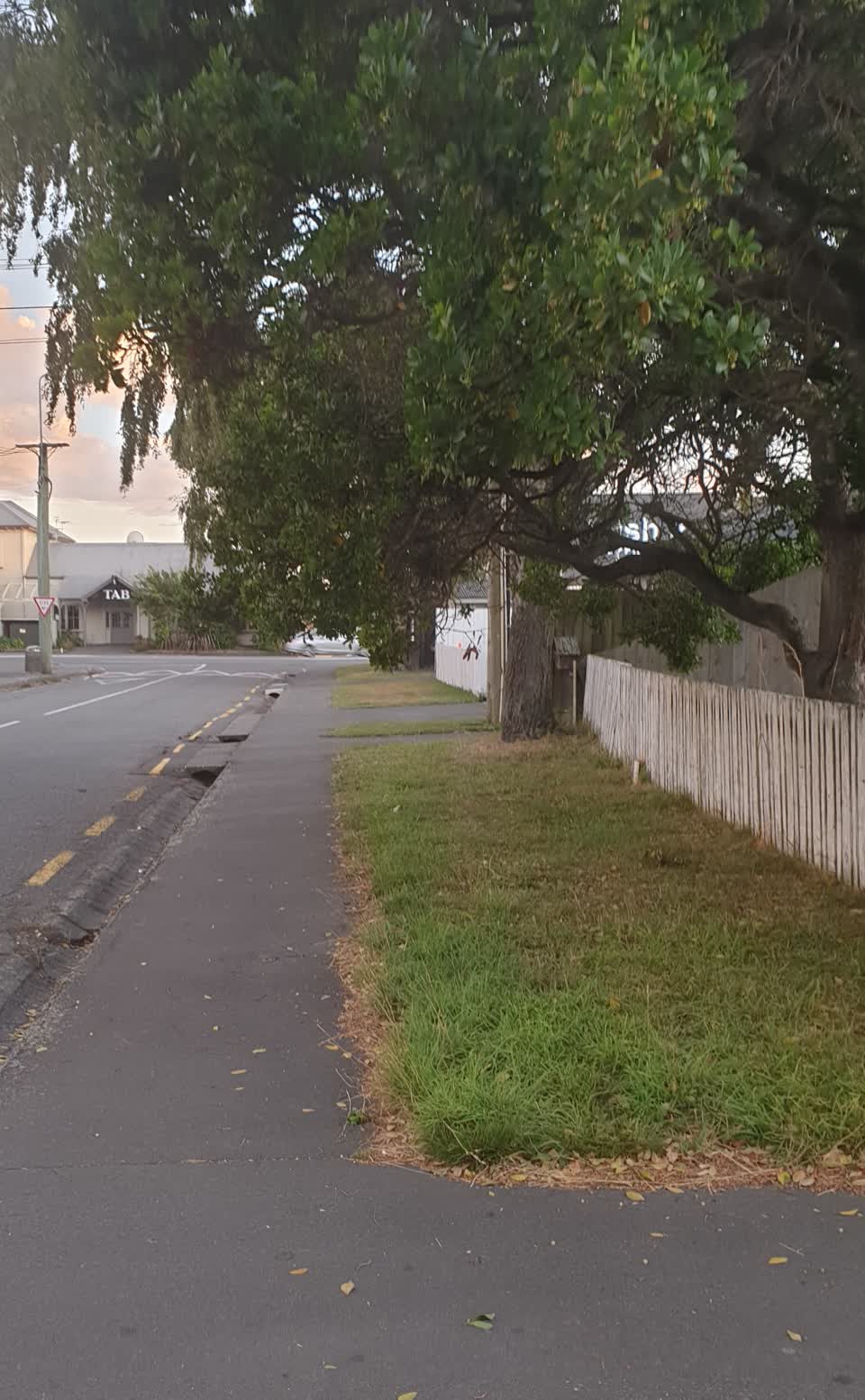 The photograph attached to this roading/streets report