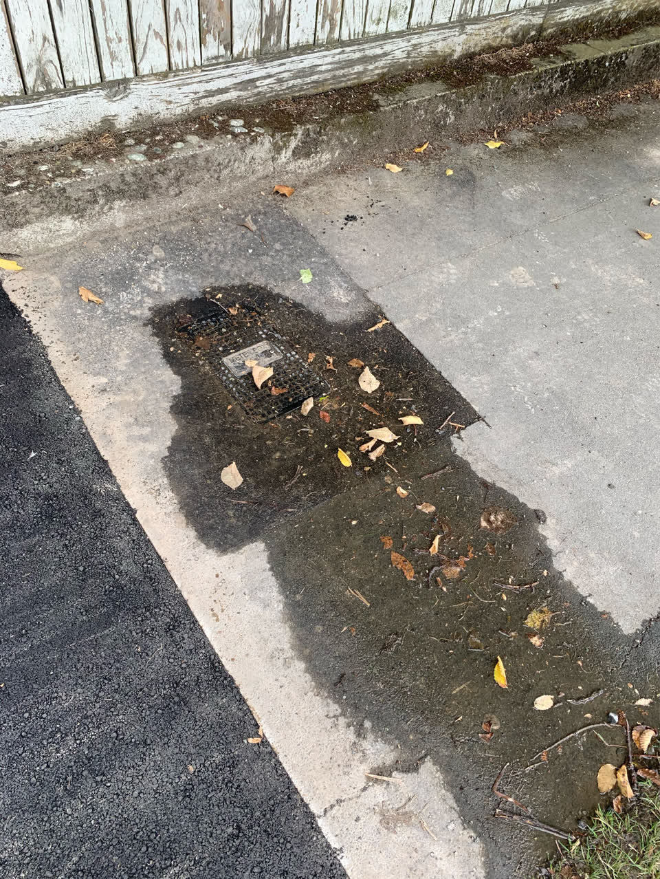 The photograph attached to this wastewater/stormwater report
