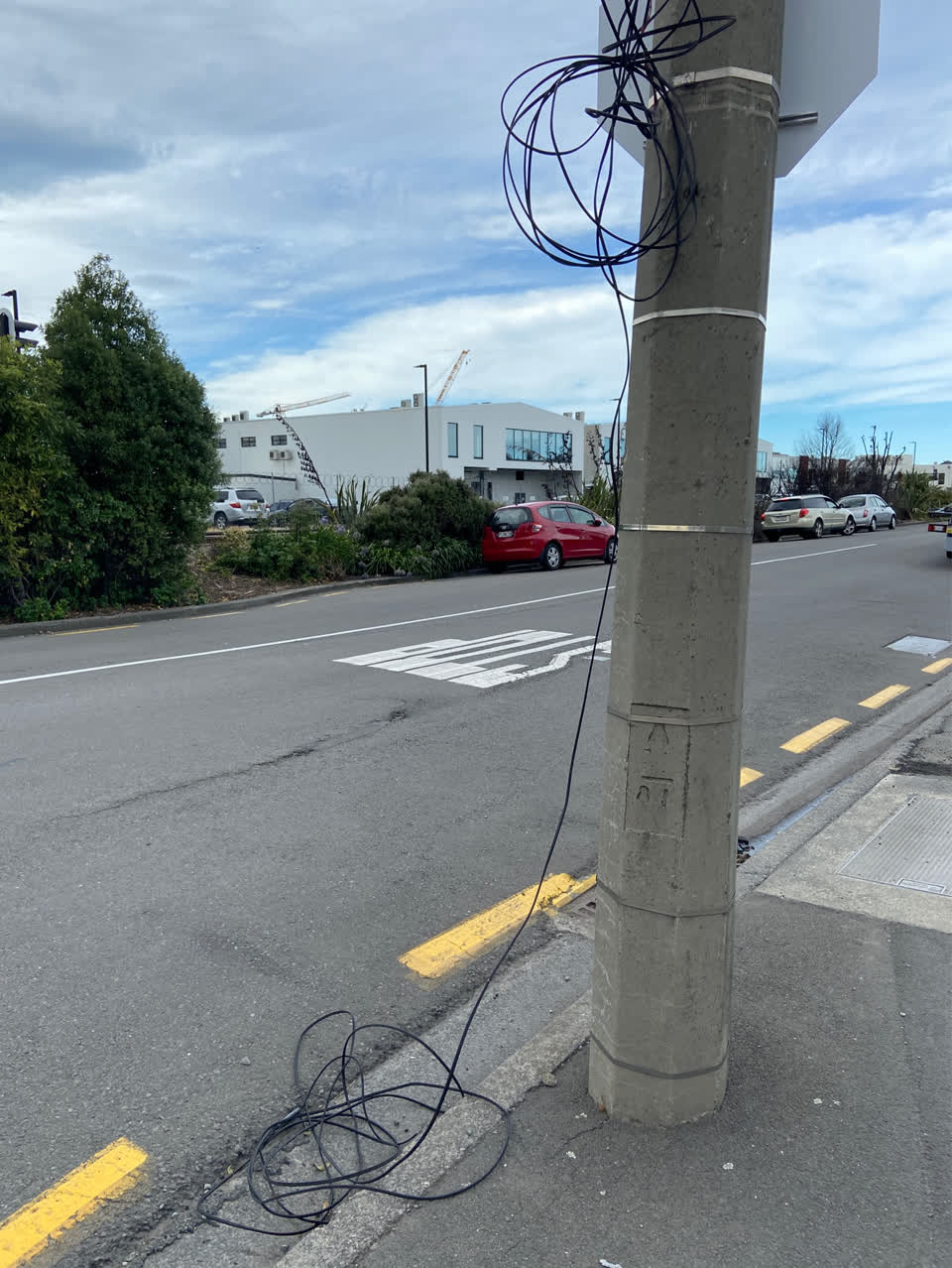 The photograph attached to this roading/streets report