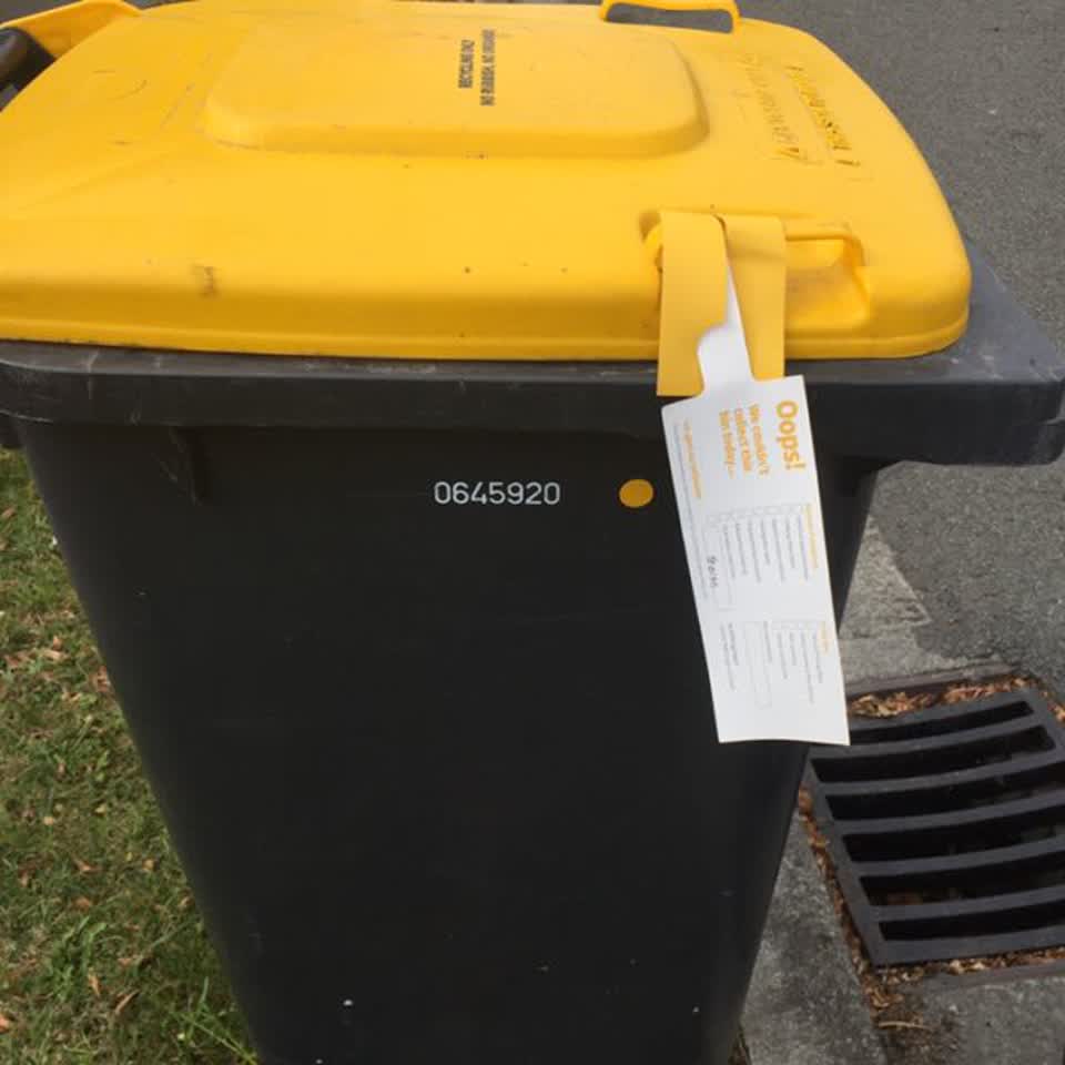 The photograph attached to this rubbish/recycling report