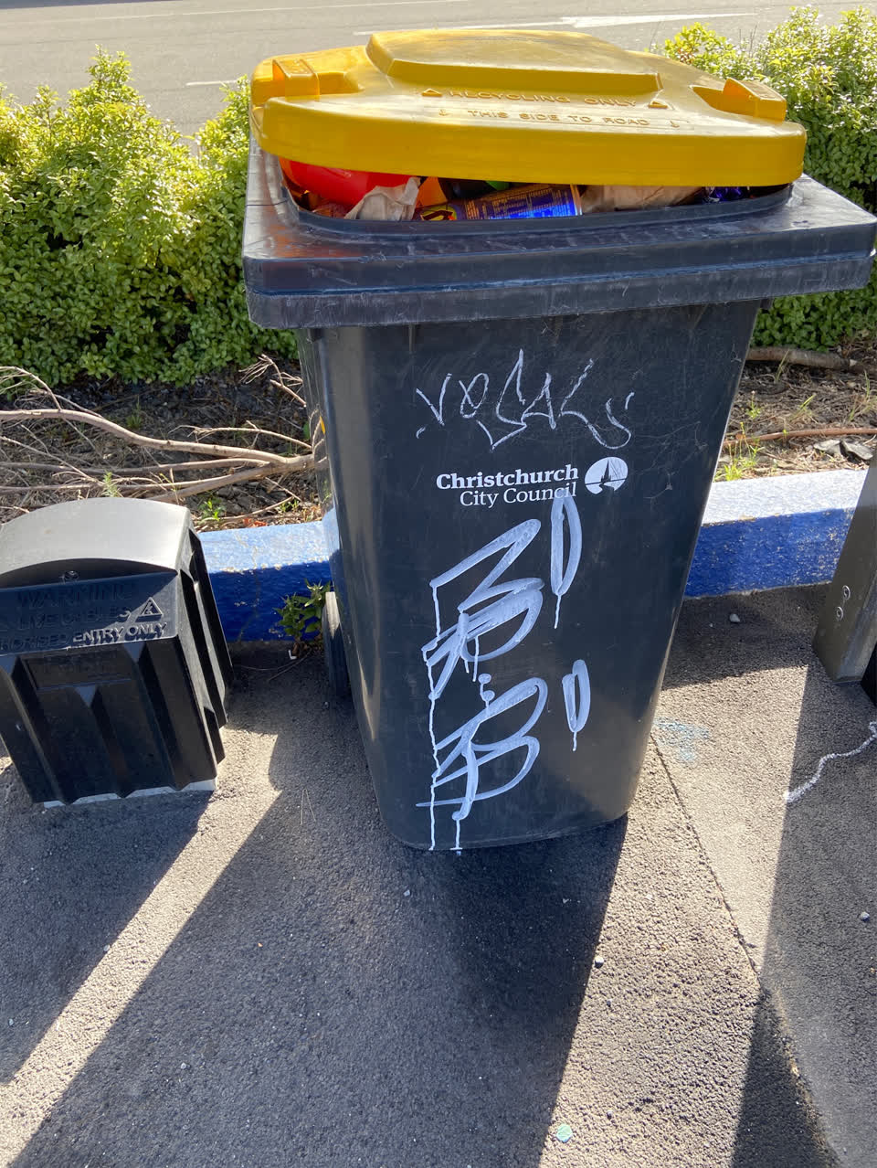 The photograph attached to this rubbish/recycling report