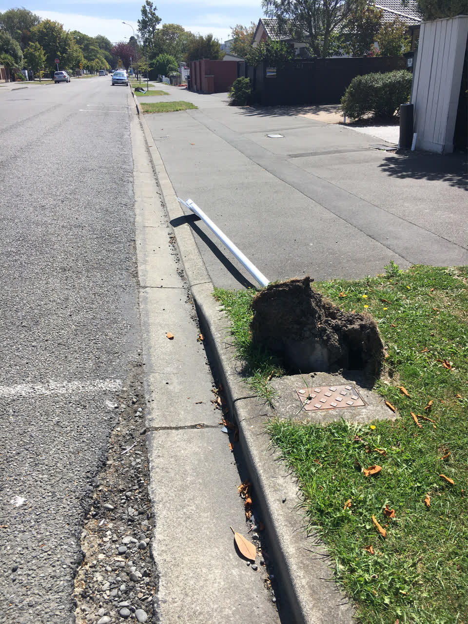The photograph attached to this roading/streets report
