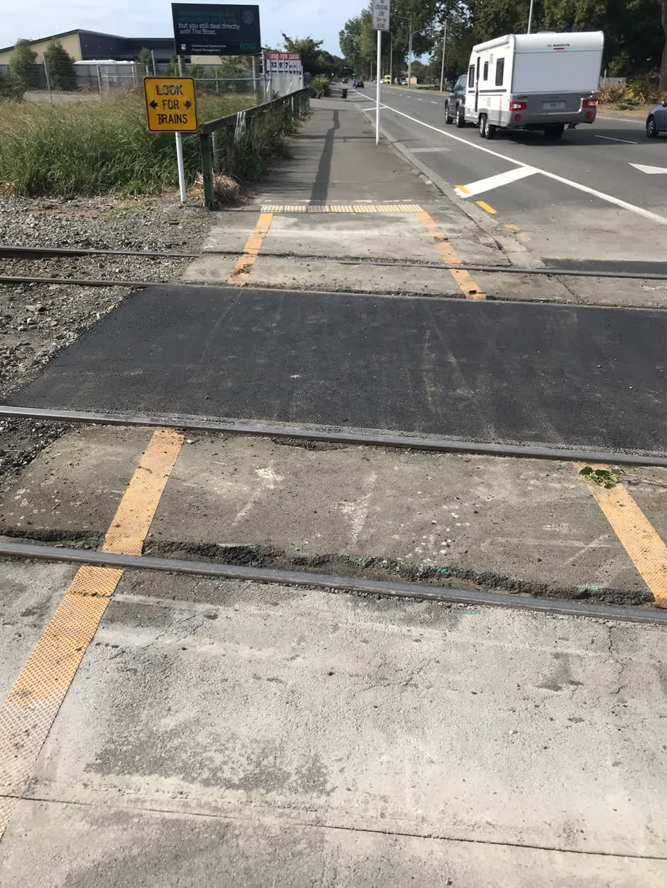 The photograph attached to this roading/streets report