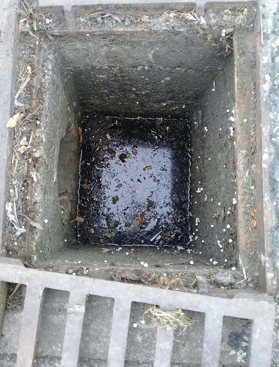 The photograph attached to this wastewater/stormwater report
