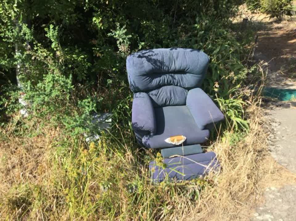 The photograph attached to this rubbish/recycling report