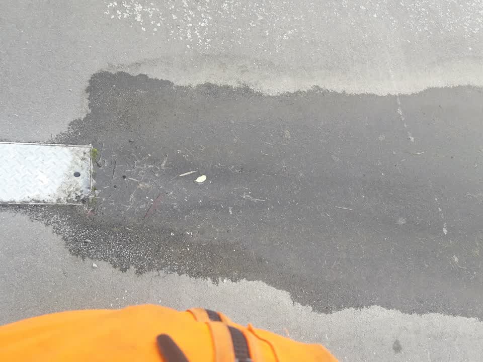 The photograph attached to this wastewater/stormwater report