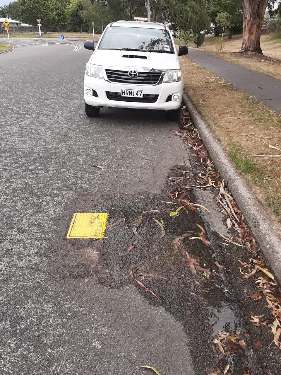 The photograph attached to this water supply report