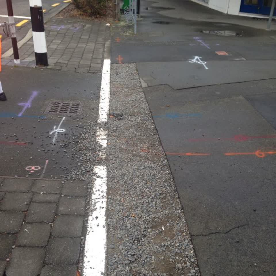 The photograph attached to this roading/streets report