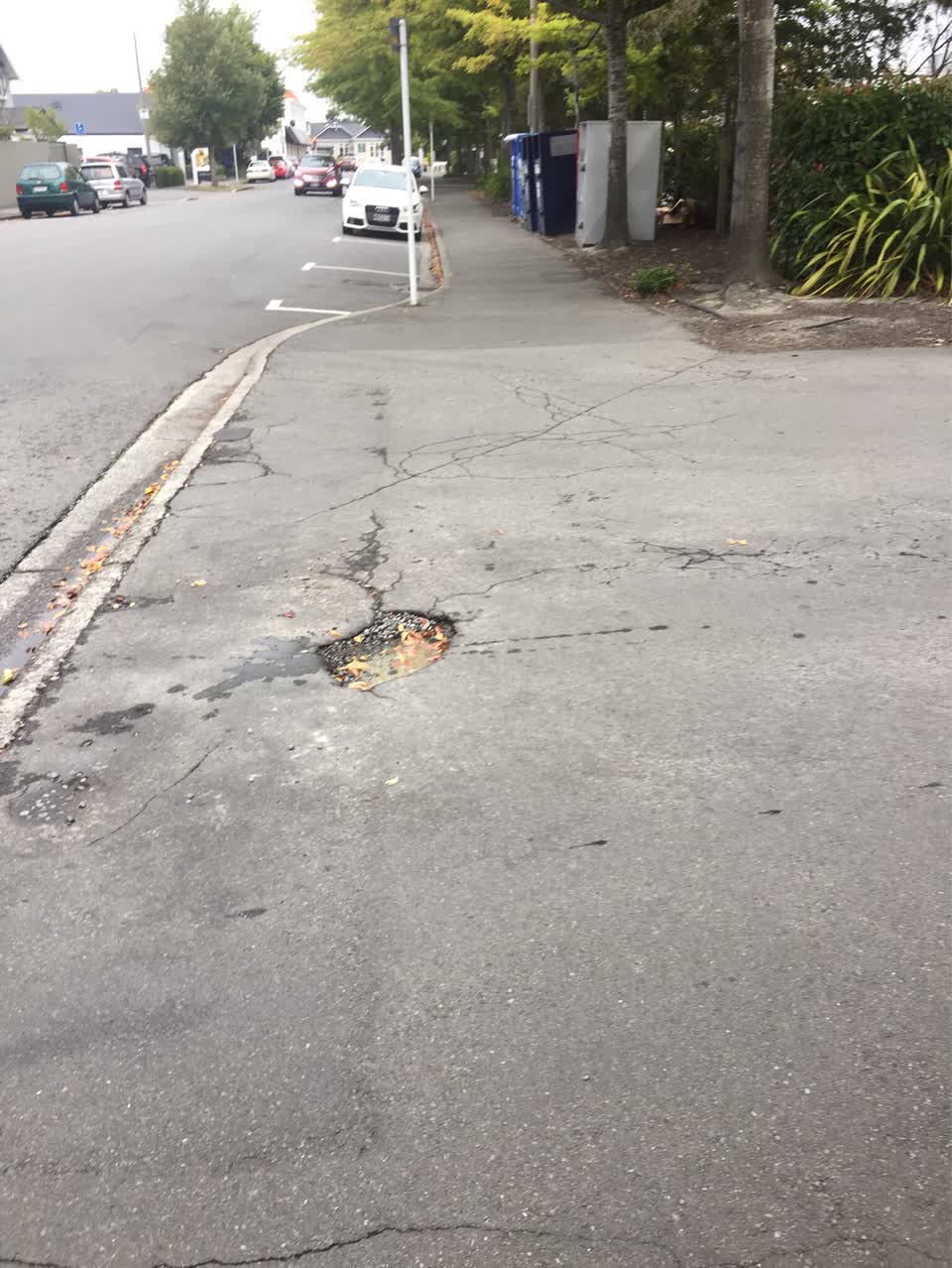 The photograph attached to this roading/streets report