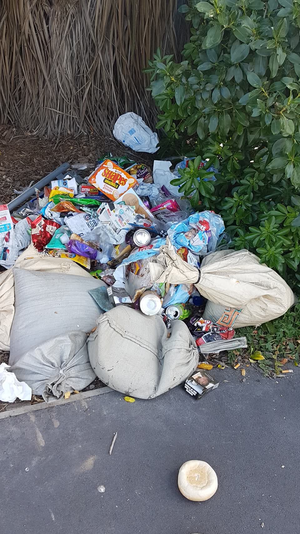 The photograph attached to this rubbish/recycling report