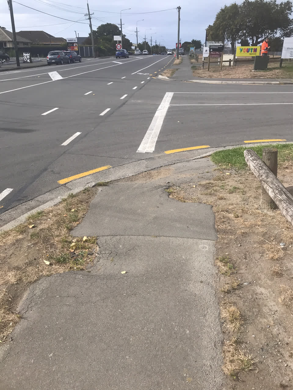 The photograph attached to this roading/streets report