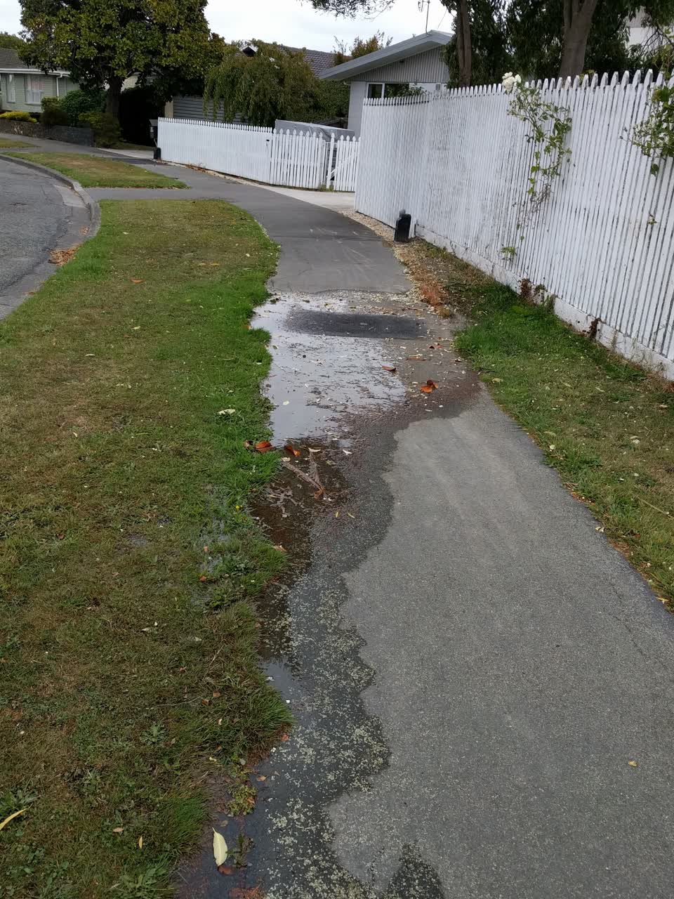 The photograph attached to this flooding report