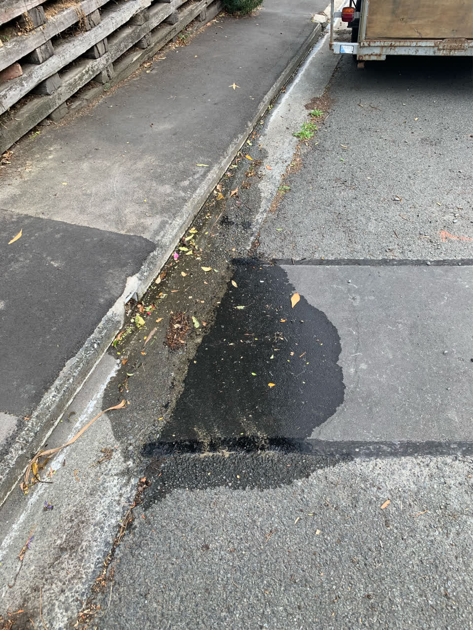 The photograph attached to this wastewater/stormwater report