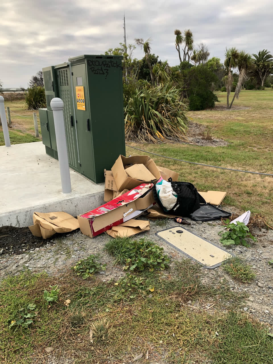 The photograph attached to this rubbish/recycling report