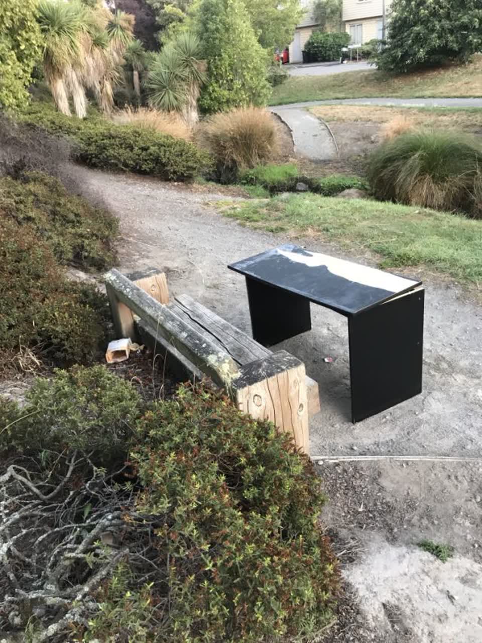 The photograph attached to this rubbish/recycling report