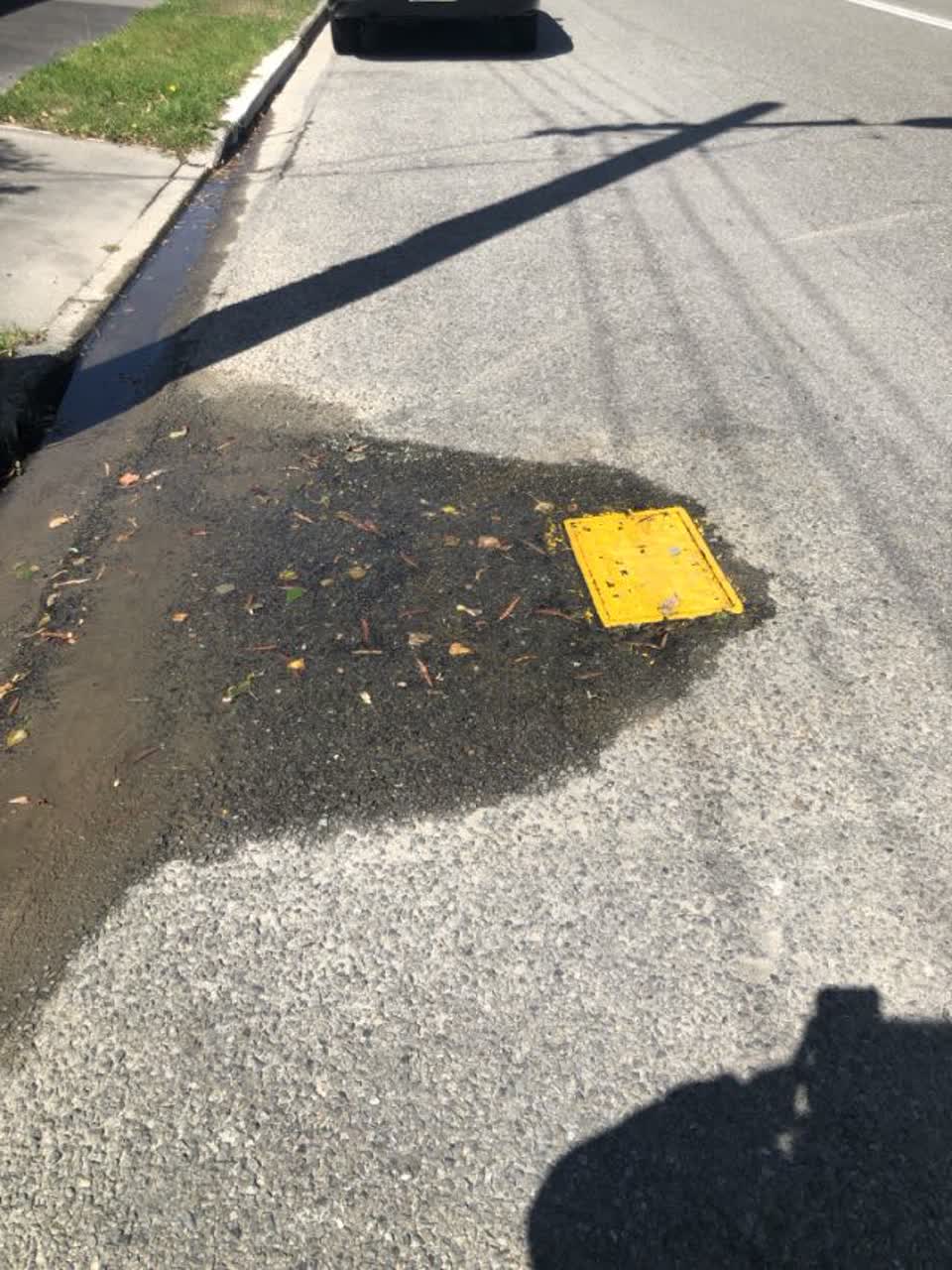 The photograph attached to this flooding report