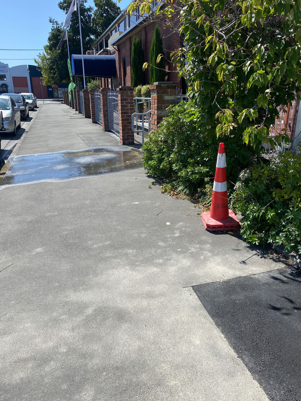 The photograph attached to this flooding report