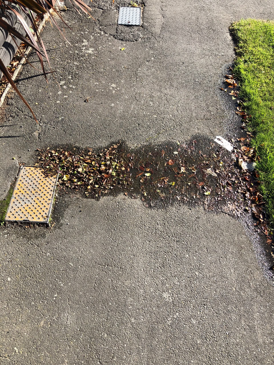 The photograph attached to this flooding report