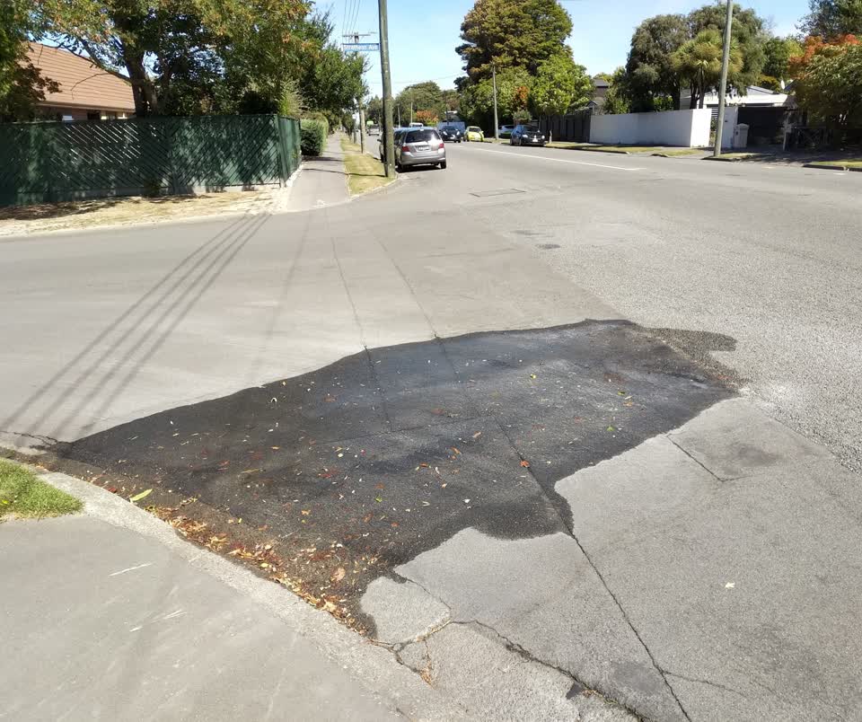 The photograph attached to this flooding report