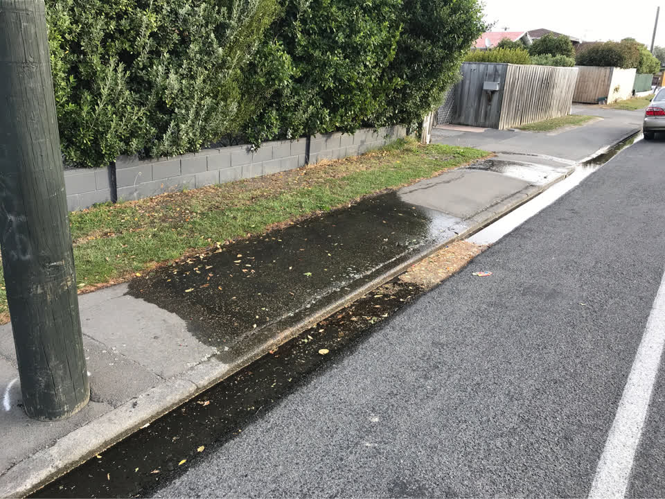 The photograph attached to this water supply report