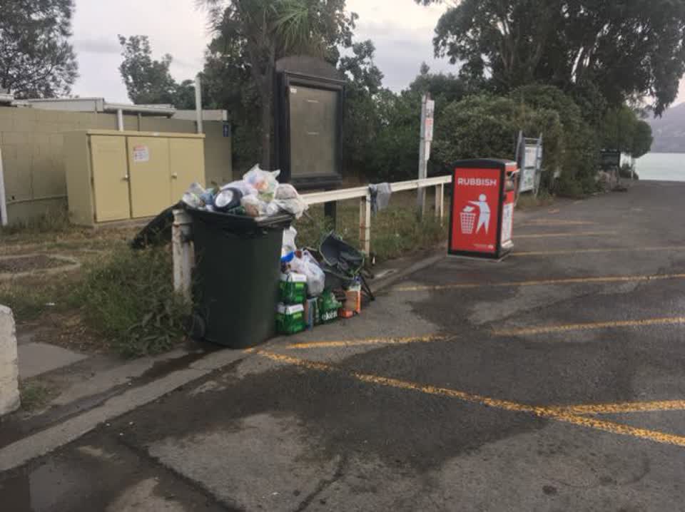The photograph attached to this rubbish/recycling report