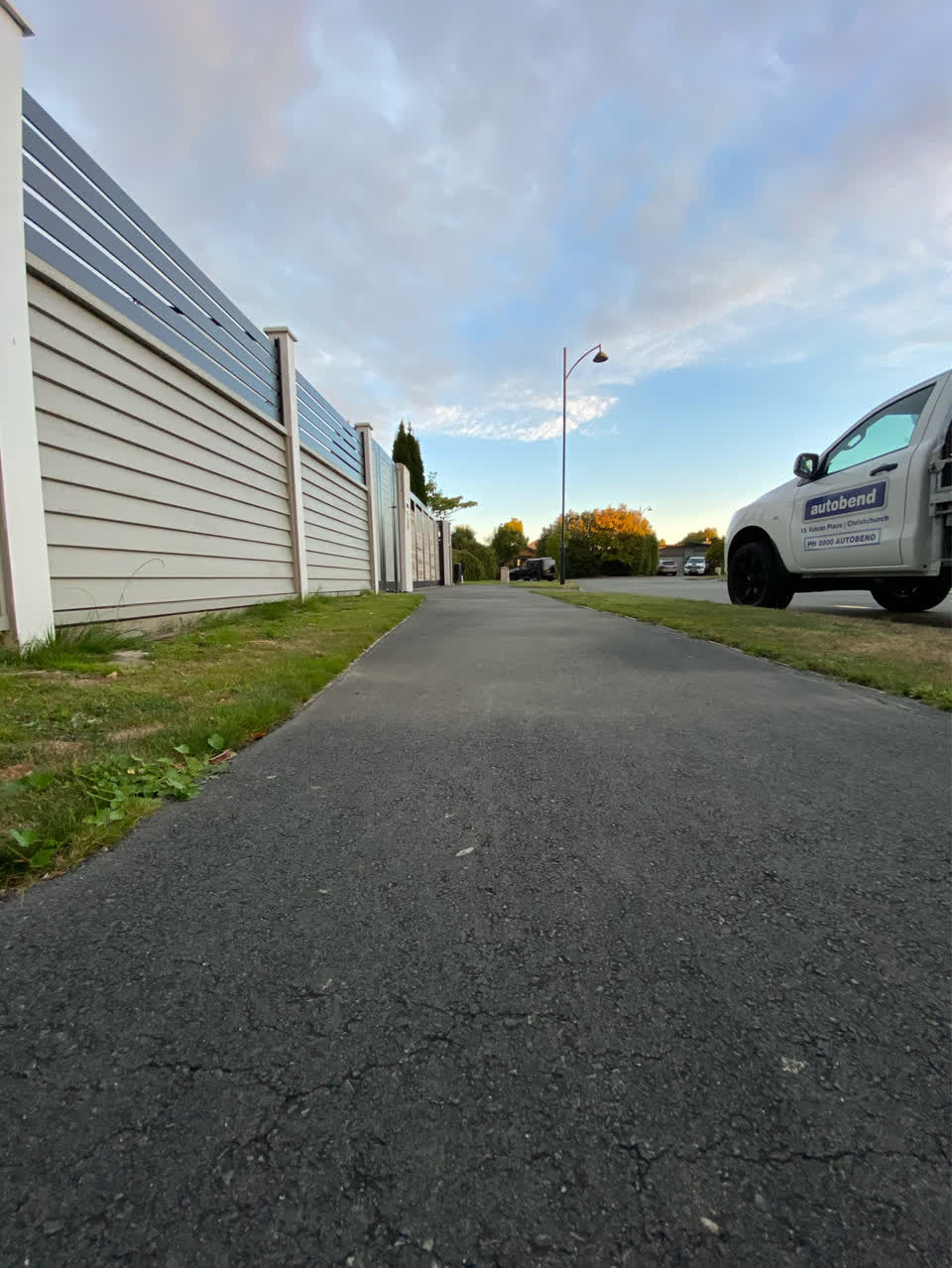 The photograph attached to this roading/streets report