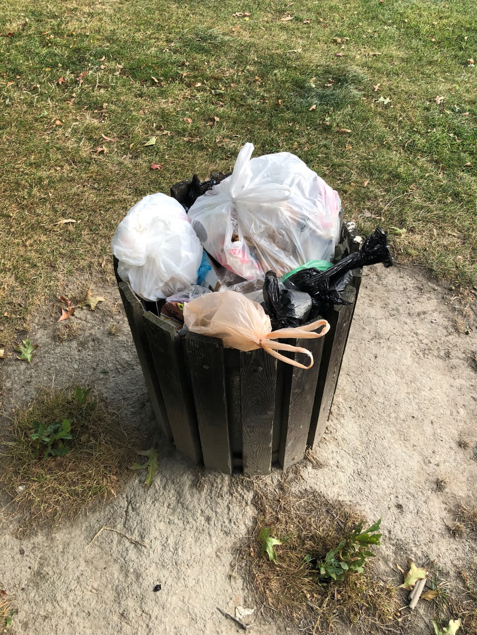 The photograph attached to this rubbish/recycling report